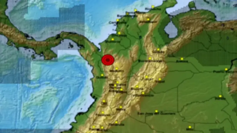 Colombia registra al menos 14 temblores en un solo día, según monitoreo geológico
