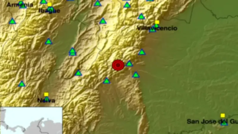 Colombia registra múltiples sismos el 2 de marzo de 2026, con epicentros en Meta y otros departamentos