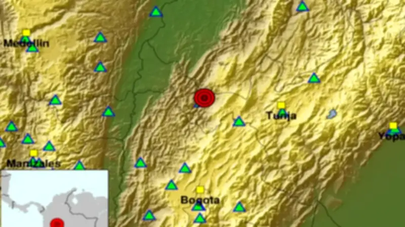 Colombia registra múltiples sismos en varias regiones este 14 de marzo de 2026