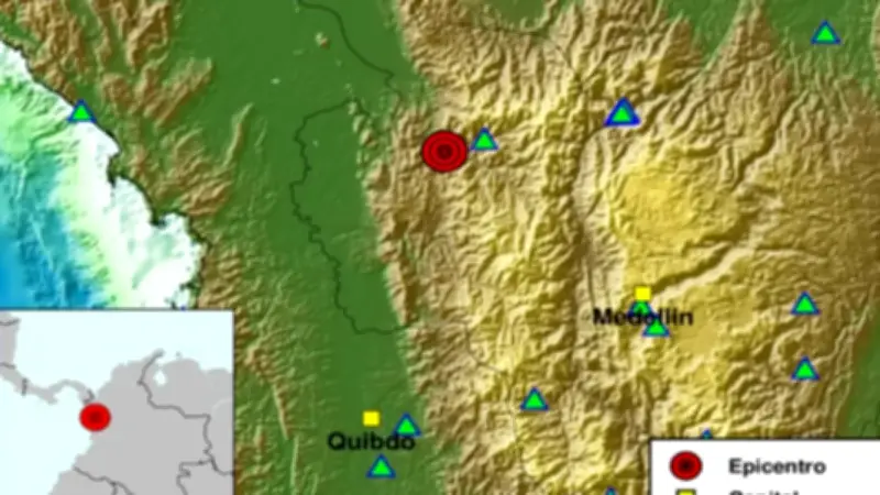 Colombia registra más de 15 temblores en un solo día, con epicentros en múltiples regiones