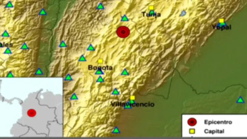 Colombia registra ocho temblores en un solo día: Reporte completo del Servicio Geológico
