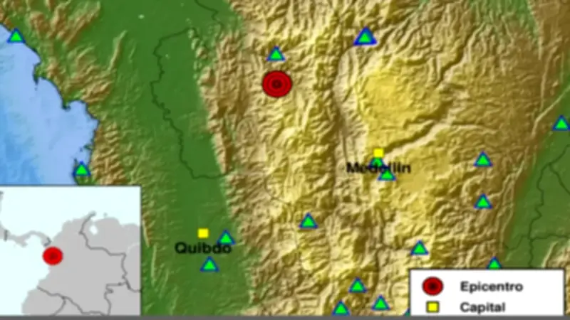 Colombia registra una intensa actividad sísmica con 11 temblores en un solo día