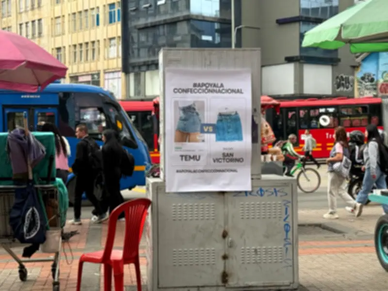 Comerciantes de San Victorino lanzan campaña contra Temu y Shein por caída en ventas