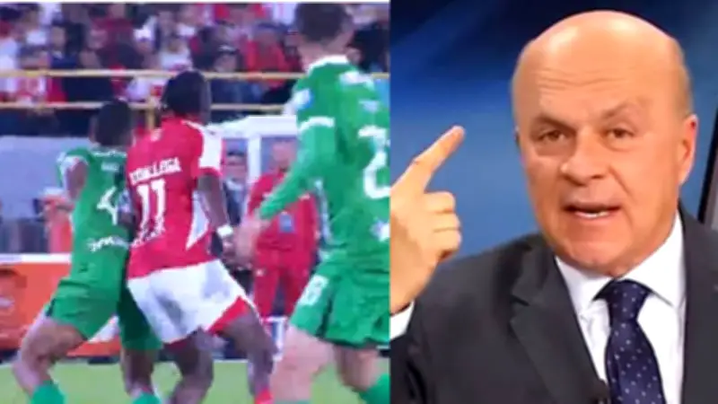 Comisión Arbitral sanciona a Diego Ulloa por error en gol anulado de Santa Fe