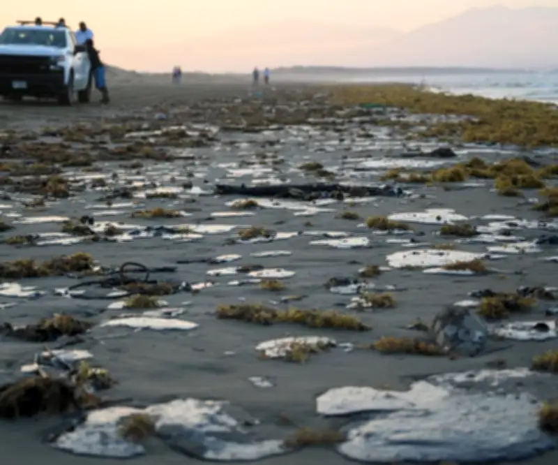 Comunidades costeras de Veracruz enfrentan grave derrame de crudo en playas mexicanas