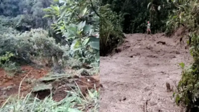 Comunidades rurales del centro del Valle al borde del aislamiento por múltiples derrumbes