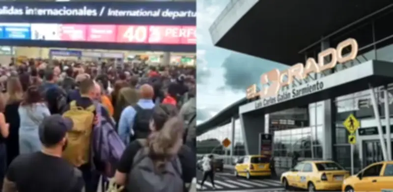 Congestión masiva en El Dorado: Largas filas paralizan migración y vuelos internacionales