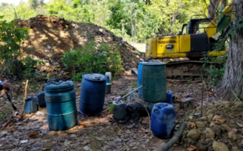 Corpamag desmantela complejo de minería ilegal más grande del Magdalena en Sierra Nevada