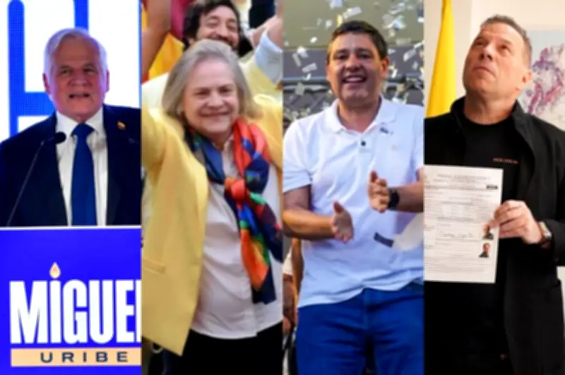 Cuatro candidaturas presidenciales ya son oficiales para suceder a Petro en 2026