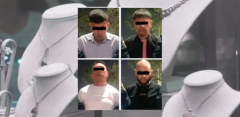 Cuatro colombianos detenidos en México por robo de 739 joyas de plata valoradas en 22.000 dólares