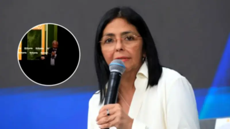 Delcy Rodríguez abandona foro en Miami antes de preguntas incómodas sobre Venezuela