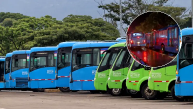 Denuncian que buses del MÍO bloquean carril para particulares en Calle 16 de Cali