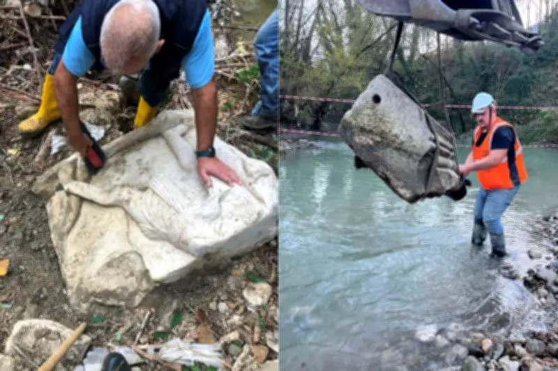 Descubren en Italia monumento funerario romano con escenas de gladiadores del siglo I