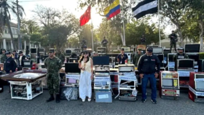 Desmantelan fábrica clandestina de máquinas tragamonedas en Barranquilla por evasión fiscal