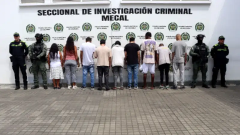 Desmantelan 'Los del Pozo' en Cali: capturan a 9 por microtráfico, incluida cabecilla de 68 años