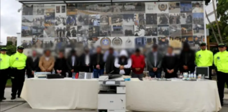 Desmantelan red de falsificación de dólares y pesos en Bogotá con apoyo internacional