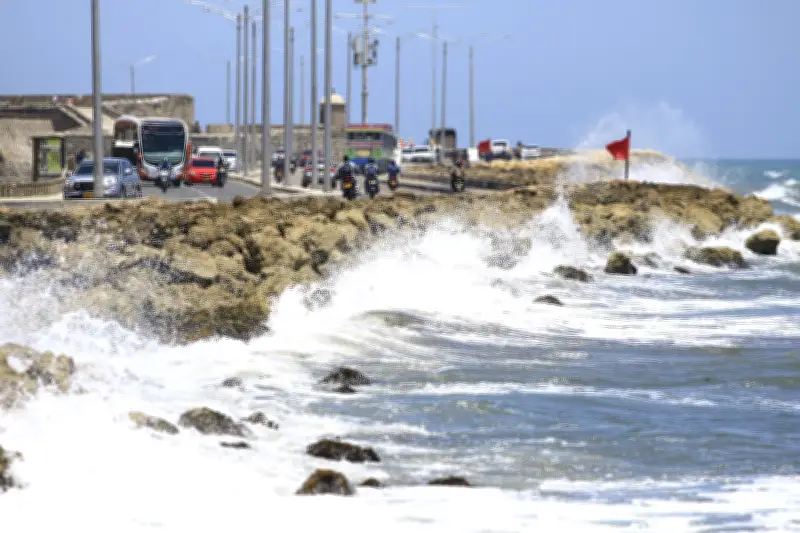 Dimar alerta sobre condiciones meteomarinas severas en la Costa Caribe colombiana