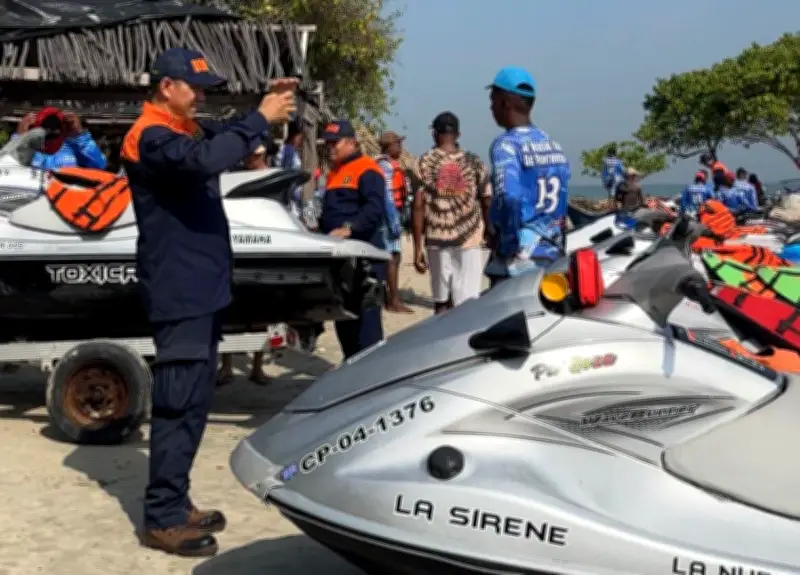 Dimar intensifica vigilancia de motos acuáticas en Tierrabomba para garantizar seguridad marítima