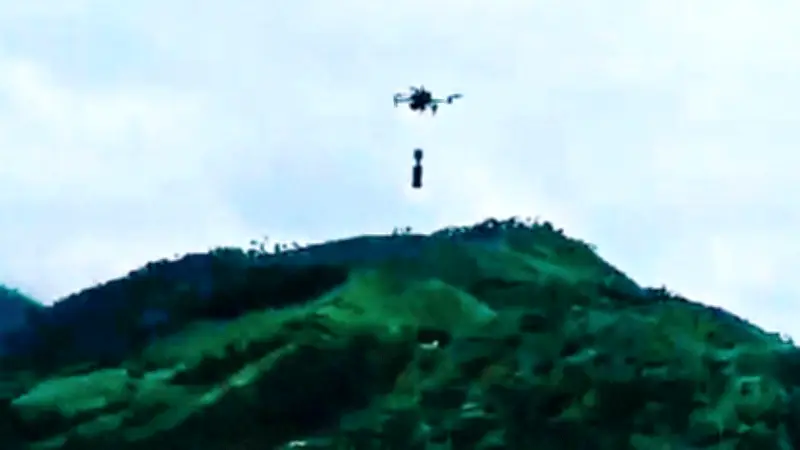 Disidentes de las Farc atacan con drones y explosivos estación policial en Cajibío, Cauca