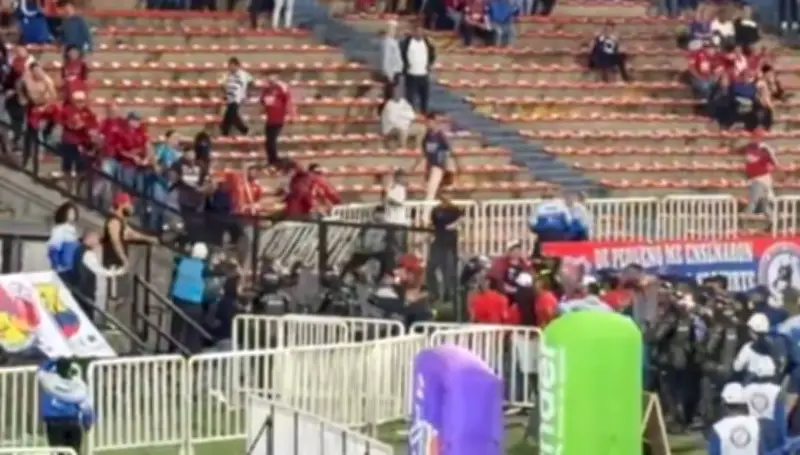 Disturbios en el Atanasio Girardot dejan heridos tras partido de fútbol en Medellín