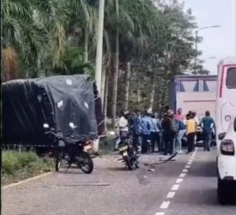 Doble accidente en la Troncal de Occidente deja heridos y un motociclista muerto en Turbaco