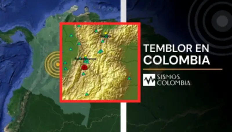 Dos sismos sacuden Colombia en pocas horas: uno en Los Santos y otro en Tesalia