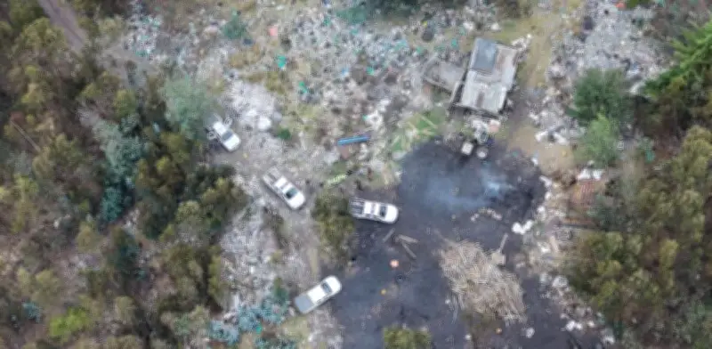Drones de la CAR desmantelan red de quemas ilegales para carbón vegetal en Guatavita