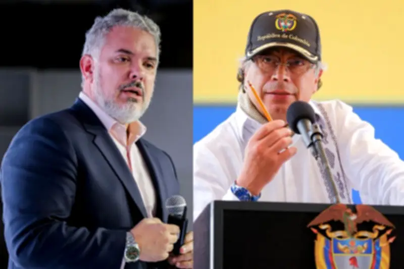 Duque y Petro reavivan polémica sobre debates presidenciales de cara a 2026