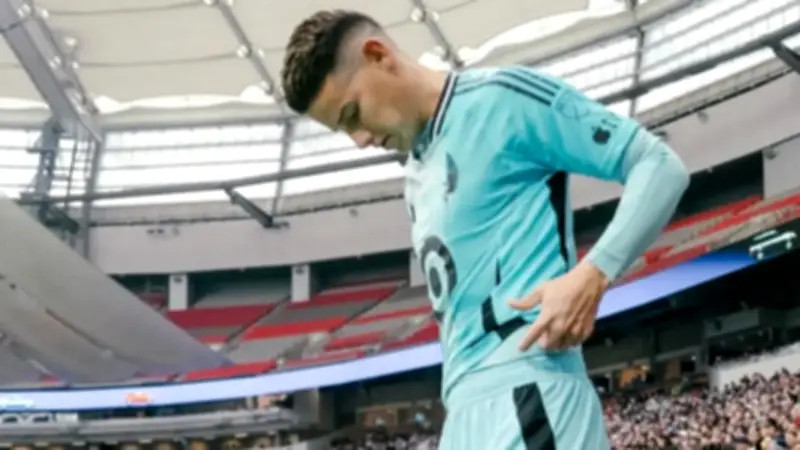 Duro debut de James Rodríguez con Minnesota: derrota 6-0 ante Vancouver