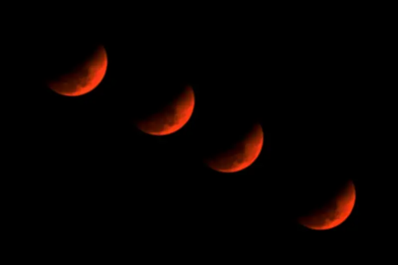 Eclipse lunar de marzo: imágenes de la luna de sangre que iluminó el cielo este 3 de marzo