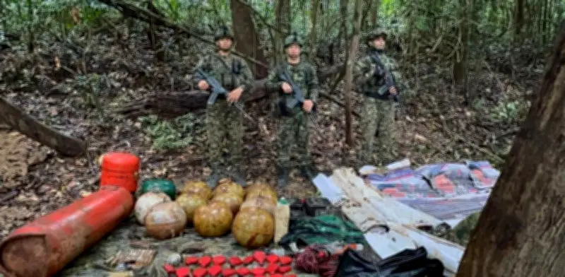 Ejército destruye depósito con explosivos de disidencias de 'Mordisco' en Guaviare