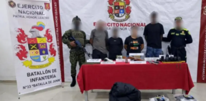 Ejército y Policía desmantelan red de comunicaciones del Clan del Golfo en Córdoba con cuatro capturados