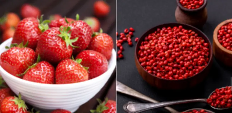 El secreto de los chefs para realzar fresas sin azúcar: pimienta rosa