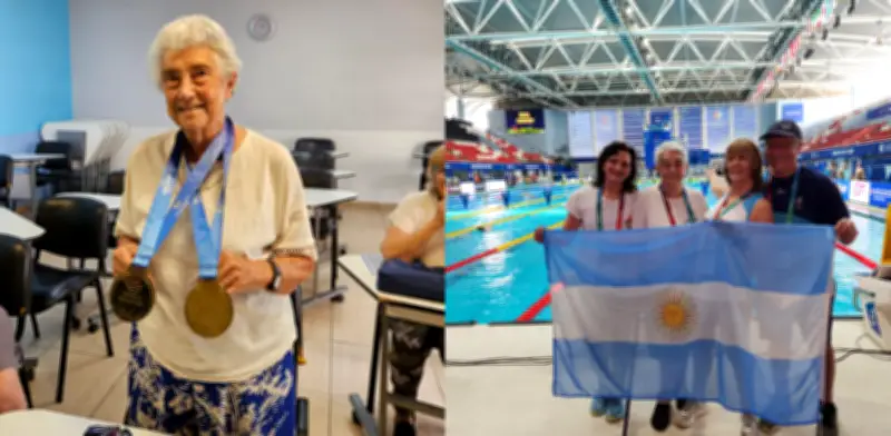 Elena Placci: De profesora de inglés a campeona mundial de natación a los 90 años