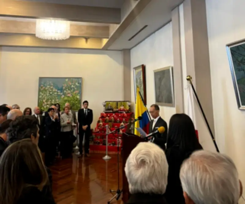 Embajada de Japón en Bogotá celebra natalicio del emperador Naruhito