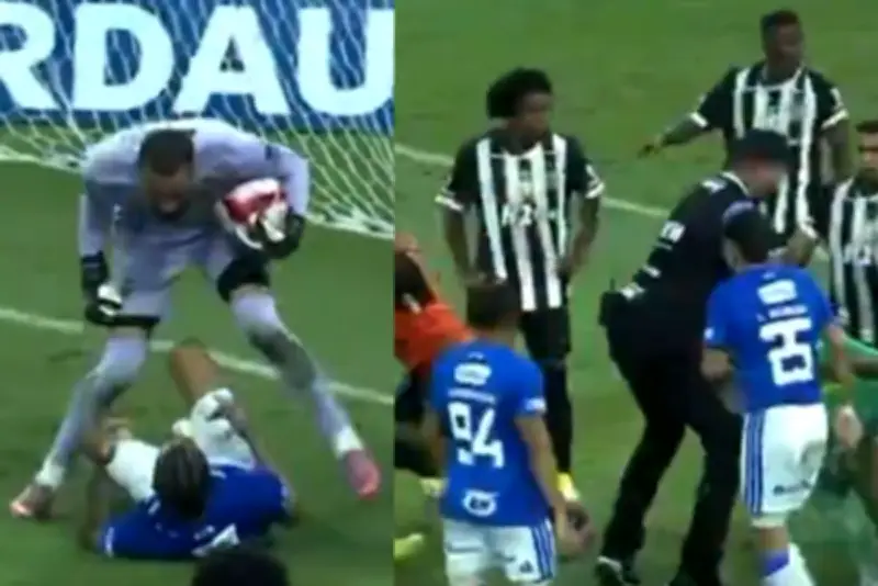 Escándalo en el fútbol brasileño: 23 expulsiones en pelea campal entre Cruzeiro y Atlético Mineiro