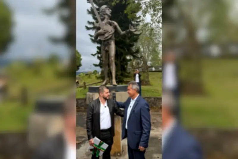 Estatua de John Lennon de Carlos Lehder regresa al Quindío tras 23 años desaparecida