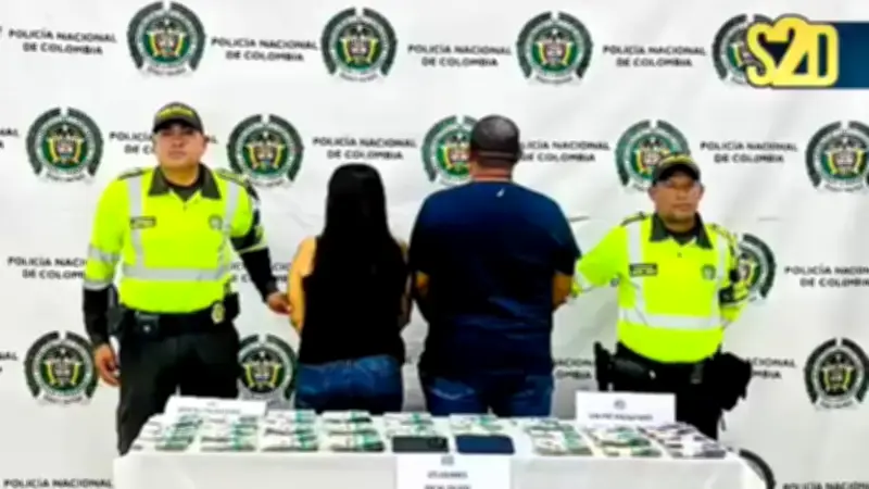 Exconcejal de Montelíbano y su esposa capturados con 434 millones de pesos en efectivo