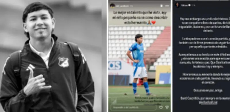 Fallece Santiago Castrillón, joven promesa de Millonarios, tras colapso en partido sub-20
