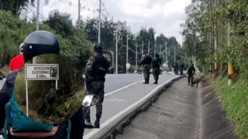 Falsa alarma de explosivos en vía a aeropuerto José María Córdova resultó ser panfleto del Clan del Golfo