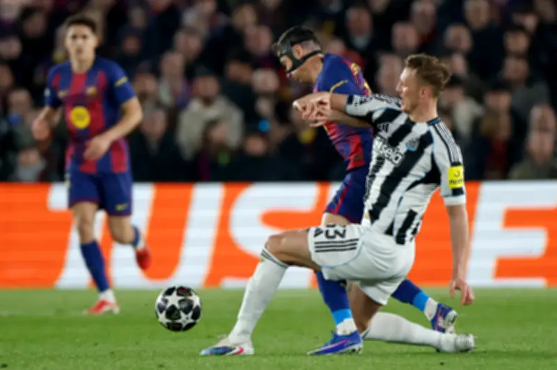 Festival de goles en el primer tiempo del Barcelona vs Newcastle en la Champions League