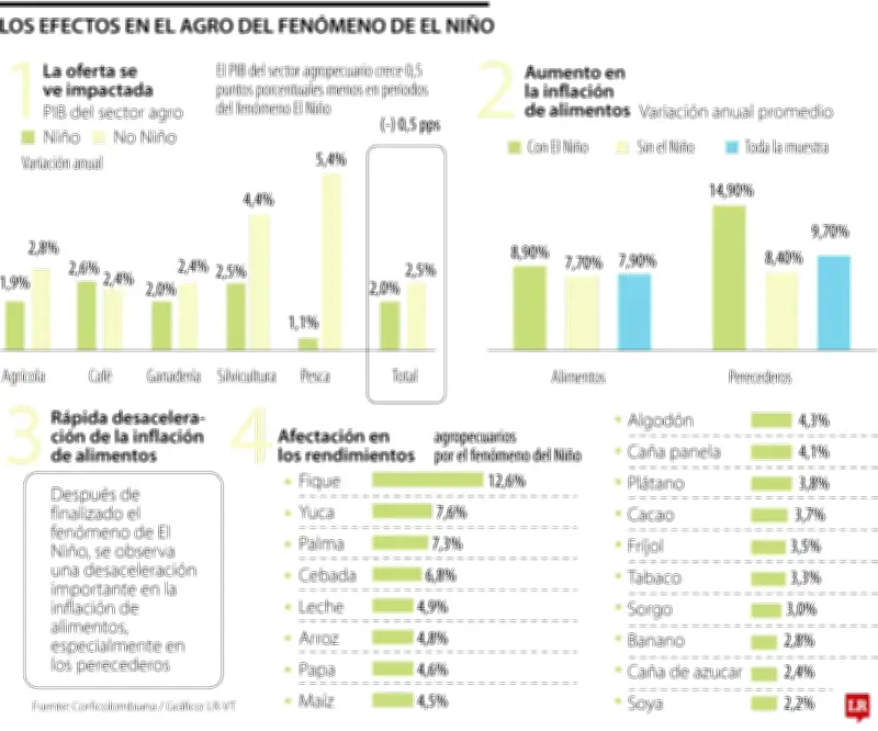 Fique, yuca y palma de aceite: cultivos más golpeados por El Niño en Colombia