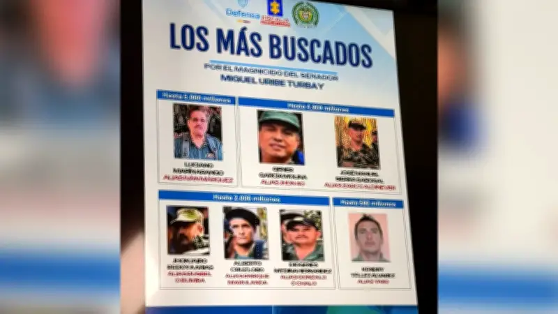 Fiscalía emite órdenes de captura contra 7 autores intelectuales del magnicidio de Miguel Uribe