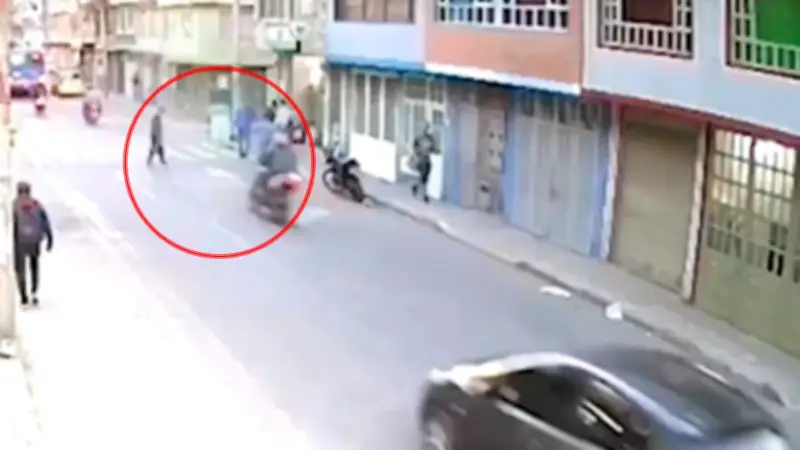Fiscalía imputa cargos a motociclista por atropello fatal a adulto mayor de 90 años en Bogotá