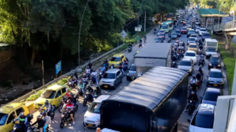 Floridablanca enfrenta un año de afectaciones viales por construcción del tercer carril