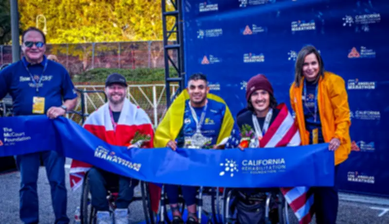 Francisco Sanclemente brilla con segundo lugar en la Maratón de Los Ángeles