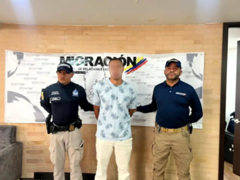 Francés detenido en Bogotá por circular roja de Interpol por sustracción de menor