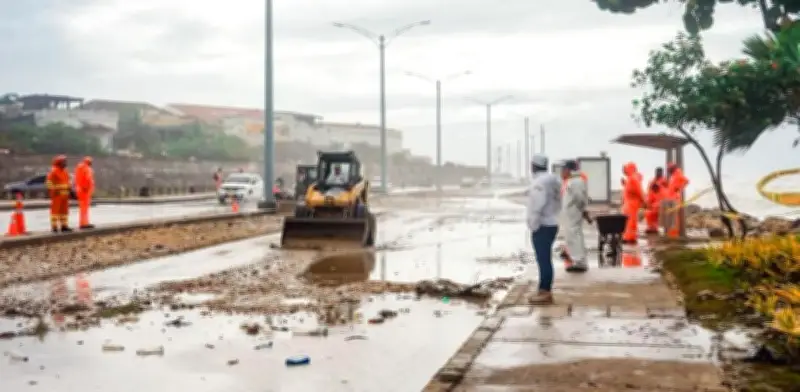 Frente frío activa alerta máxima en Caribe colombiano: vientos intensos y olas peligrosas