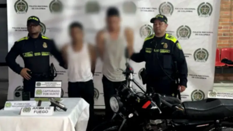 Frustran nuevo intento de robo en Medellín: capturan a dos hombres cerca de Terminal del Sur