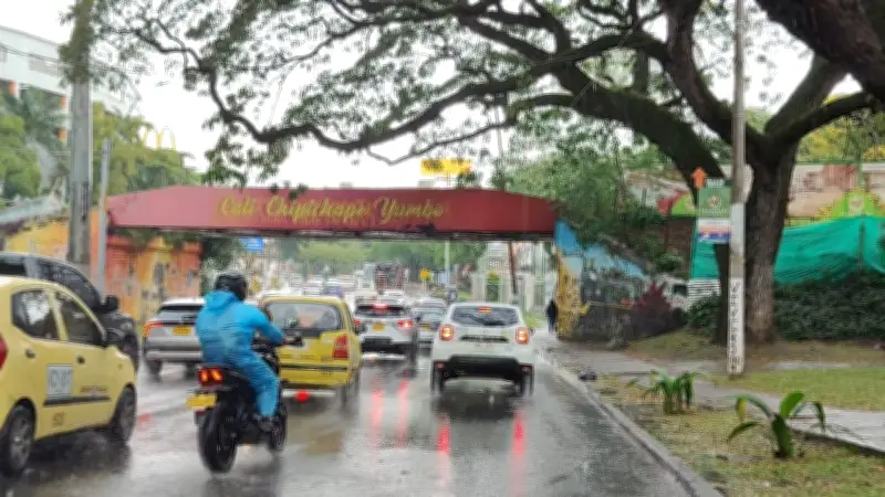Fuertes lluvias azotan Cali y el Valle del Cauca este lunes 30 de marzo